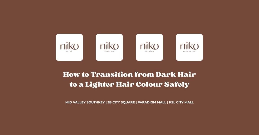 How to Transition from Dark Hair to a Lighter Hair Colour Safely